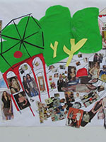 Actividades para niños, mural Ramón Acín.